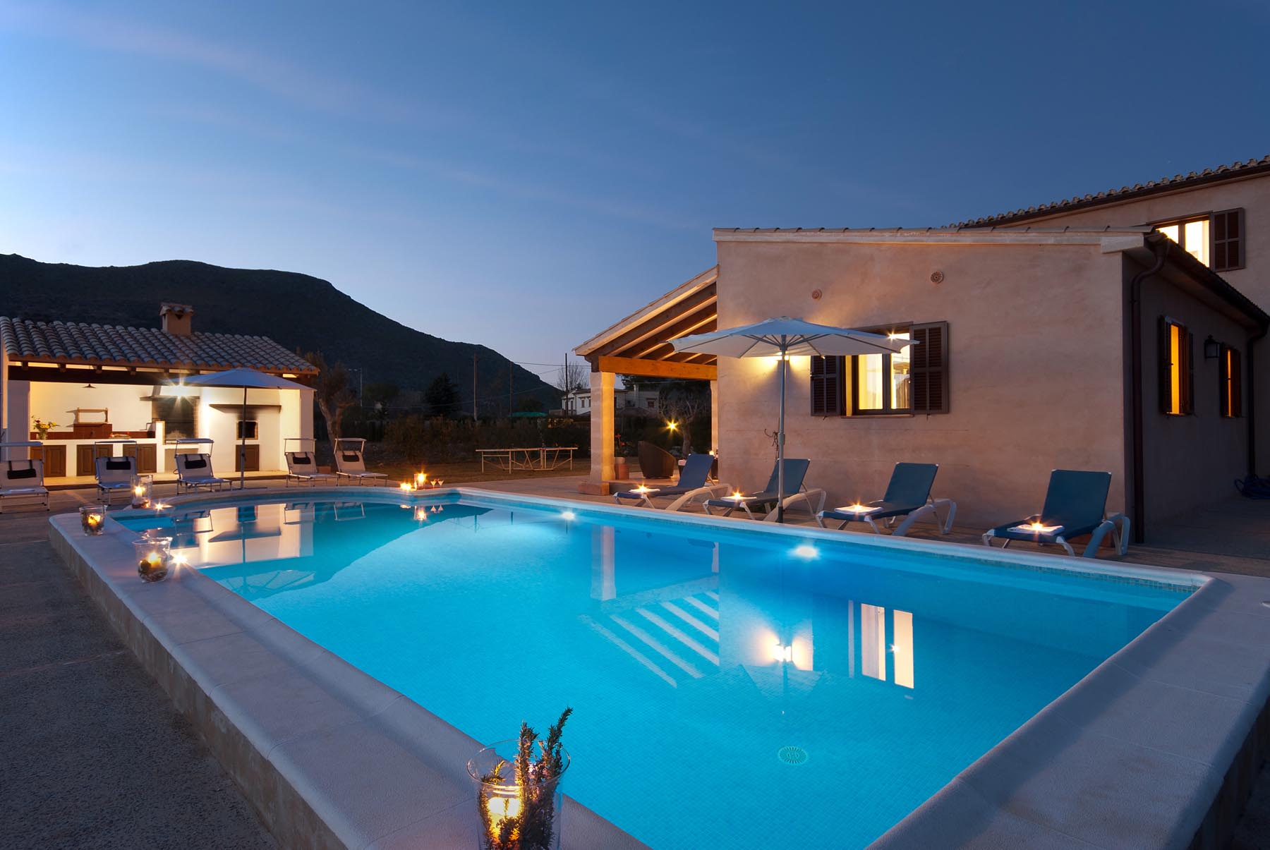 La Vinya is a fantastic 5 bedroom villa with heated pool in walking distance of Puerto Pollensa